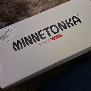 Minnetonka Dark Brown - Pile Lined Hardsole Chocolate Slippers